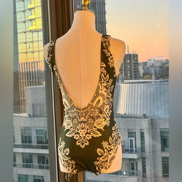 🆕 ZIMMERMANN 🧿 NWT Separates Floral Wrap Tie 1PC - Khaki/Cream - Sz 2 US6/8 - Picture 7 of 15